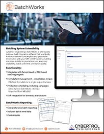Cybertrol BatchWorks Integration Software Flyer