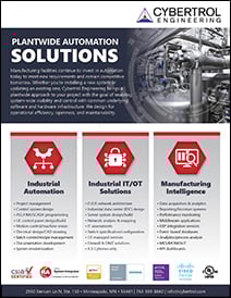 Cybertrol Engineering Plantwide Automation Flyer