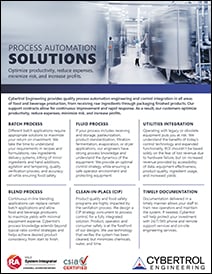 Cybertrol Engineering Process Automation Flyer