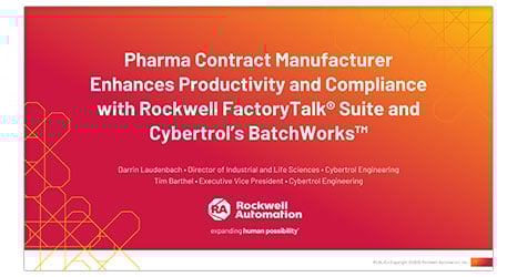 Automation Fair 2025 – PS14 – Pharma Contract Manufacturer Enhances Productivity