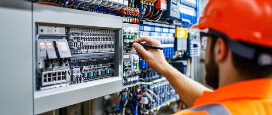 Technician-Programming-PLC-in-Control-Panel-2